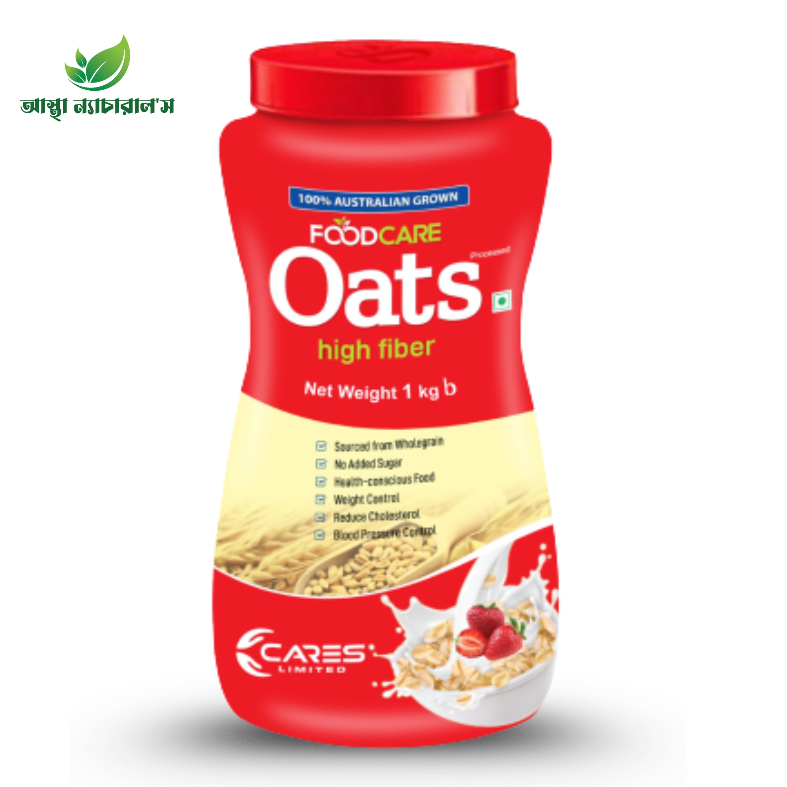 Food Care Oats 100% Australian Grown (500gm)(jar)